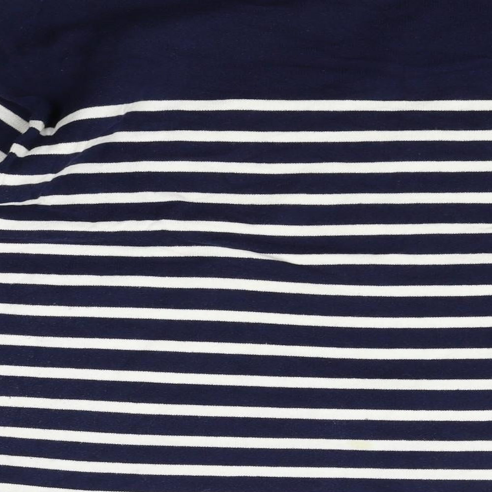 Sfera Womens Blue Striped  Pullover Jumper Size S