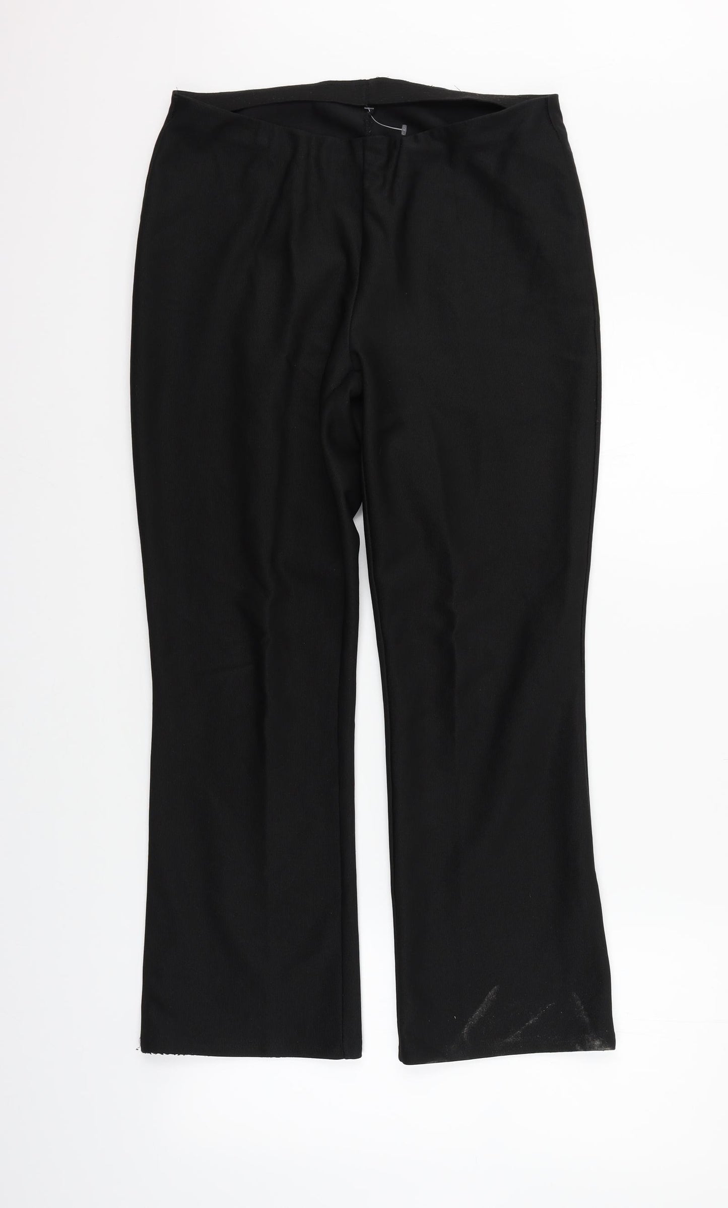 Preworn Womens Black   Sweatpants Trousers Size 12 L24 in