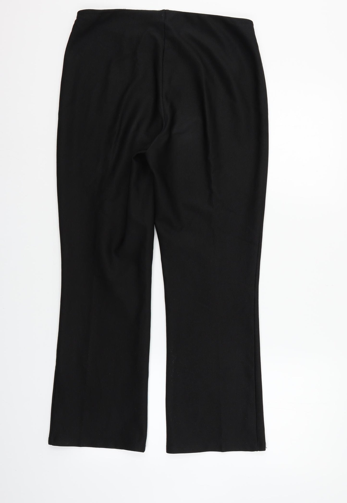 Preworn Womens Black   Sweatpants Trousers Size 12 L24 in
