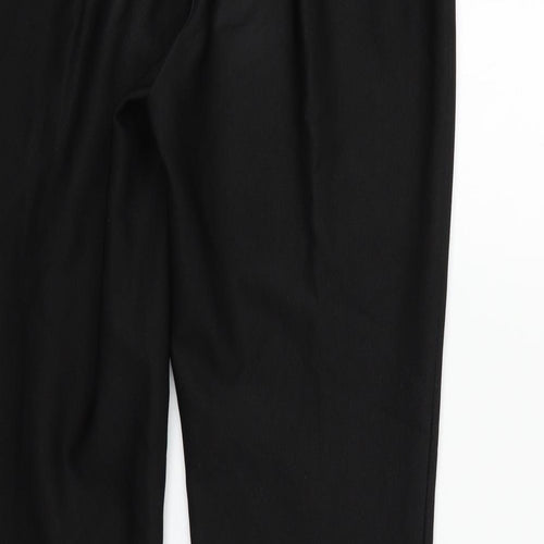 Preworn Womens Black   Sweatpants Trousers Size 12 L24 in