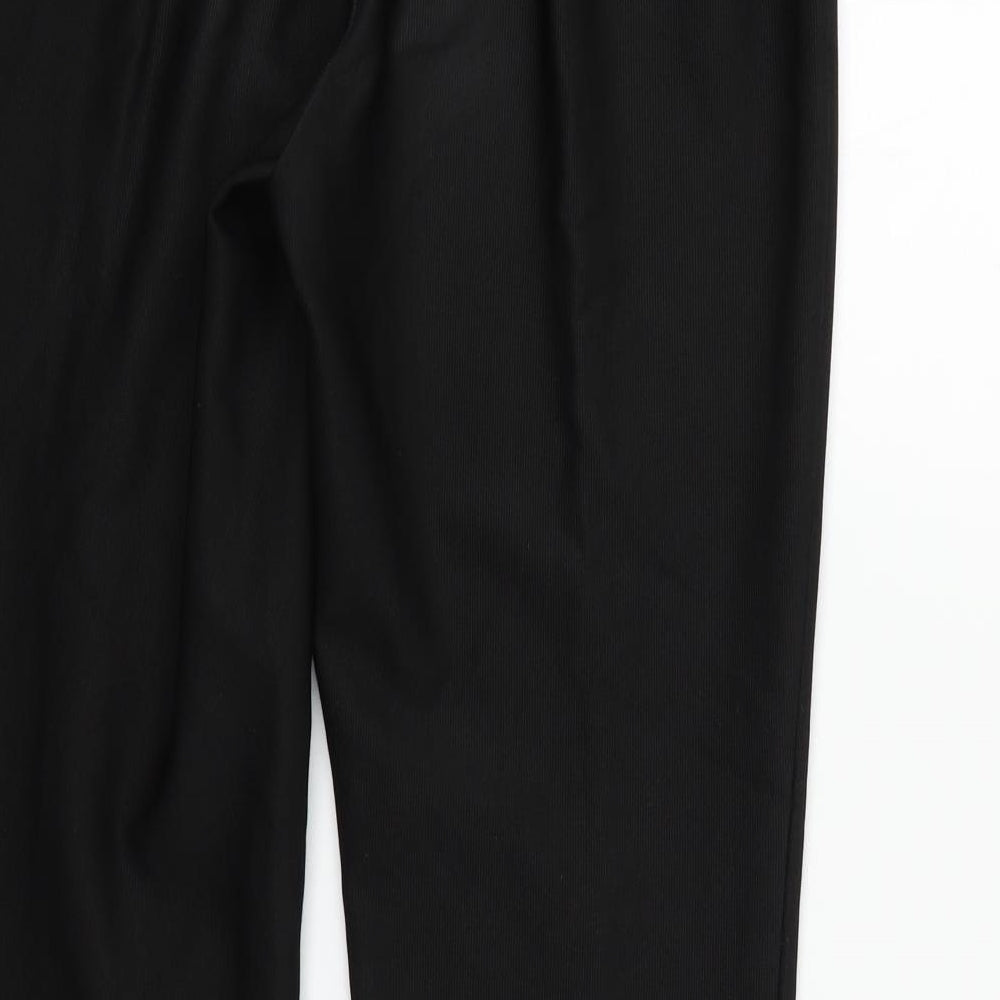 Preworn Womens Black   Sweatpants Trousers Size 12 L24 in