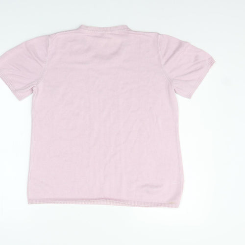 Preworn Womens Pink   Basic T-Shirt Size 18