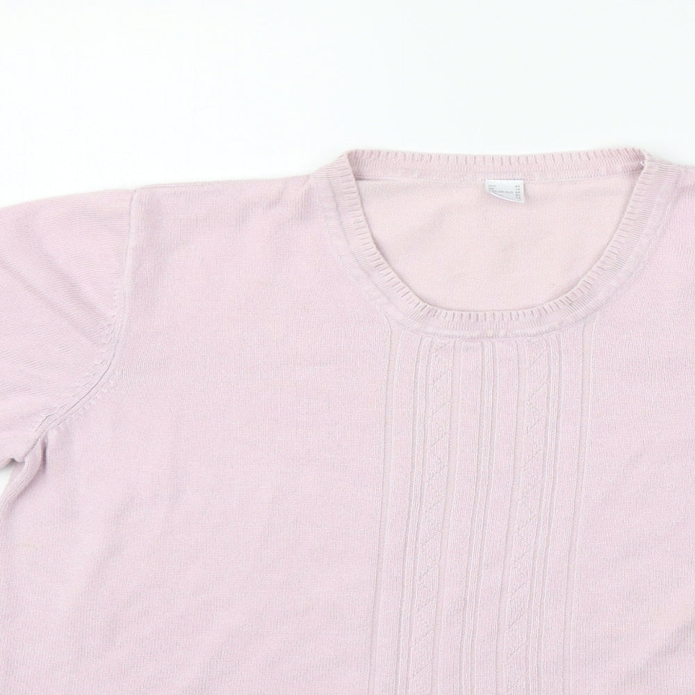 Preworn Womens Pink   Basic T-Shirt Size 18