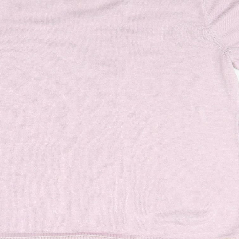 Preworn Womens Pink   Basic T-Shirt Size 18