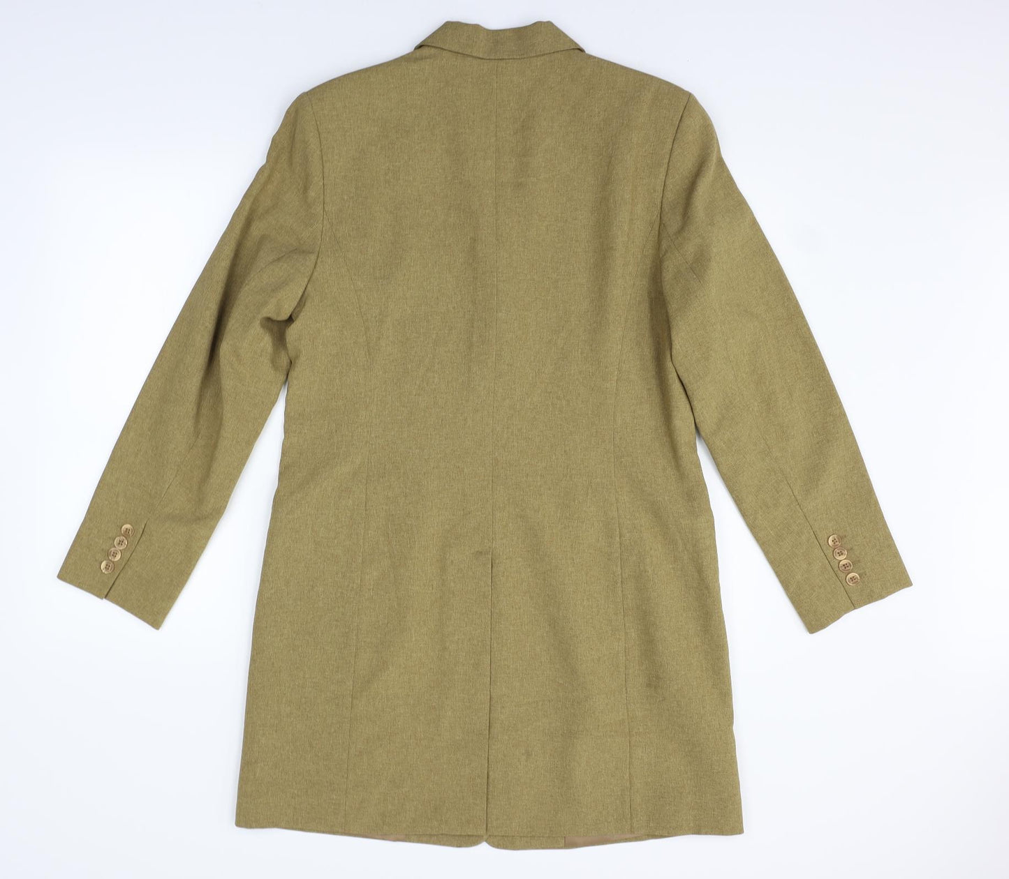 Classic Women Womens Beige   Jacket Coat Size 14