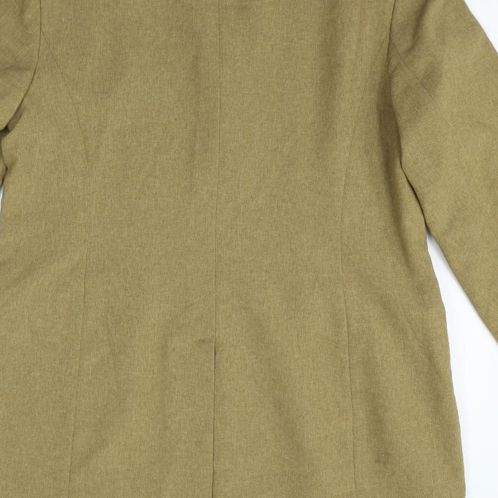 Classic Women Womens Beige   Jacket Coat Size 14