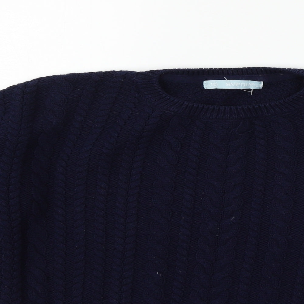 Avenue Womens Blue   Pullover Jumper Size 12
