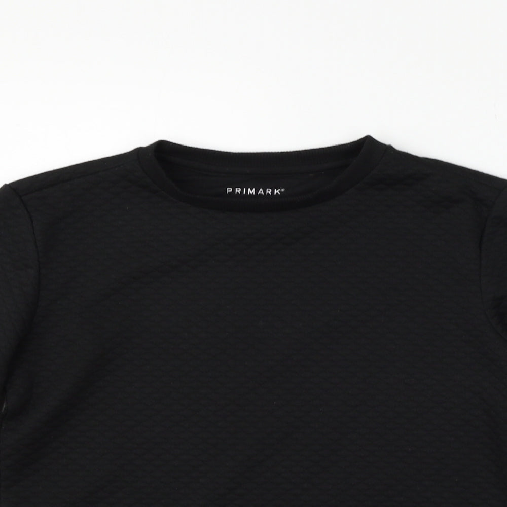 Primark Girls Black   Pullover Jumper Size 10-11 Years