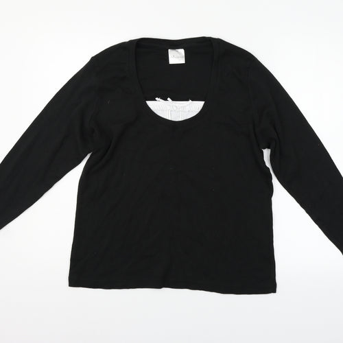 BEING CASUAL Womens Black   Pullover Jumper Size 16