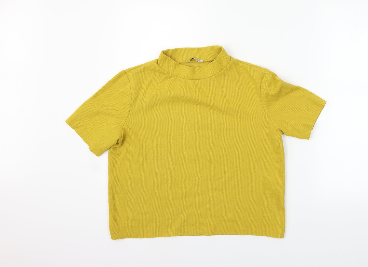 Zara Womens Yellow   Pullover Jumper Size L