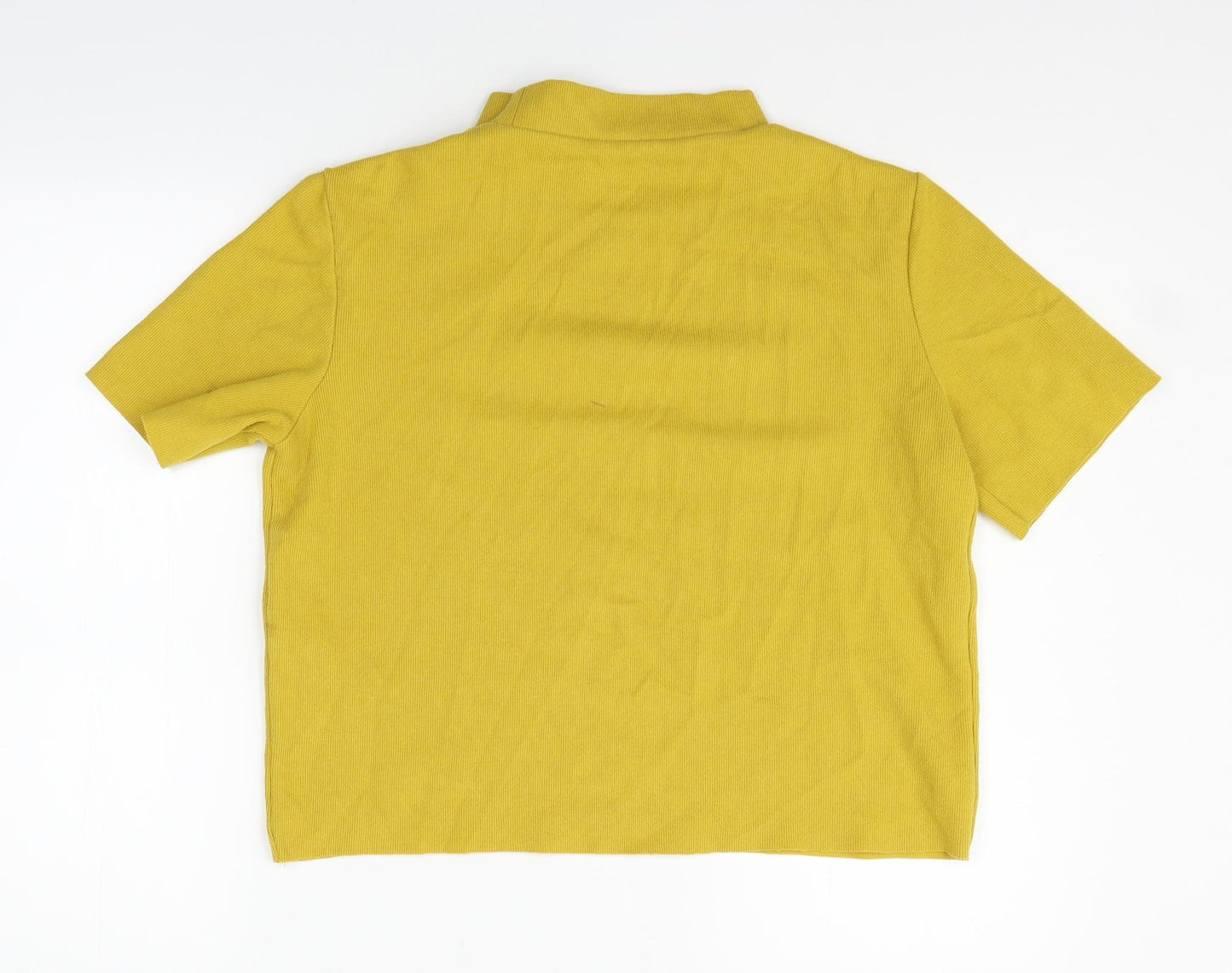 Zara Womens Yellow   Pullover Jumper Size L