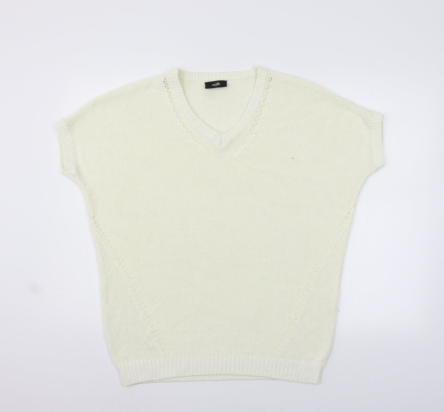 Wallis Womens Yellow   Pullover Jumper Size M