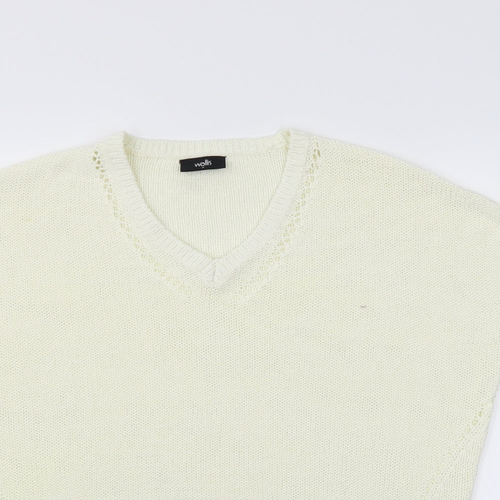 Wallis Womens Yellow   Pullover Jumper Size M