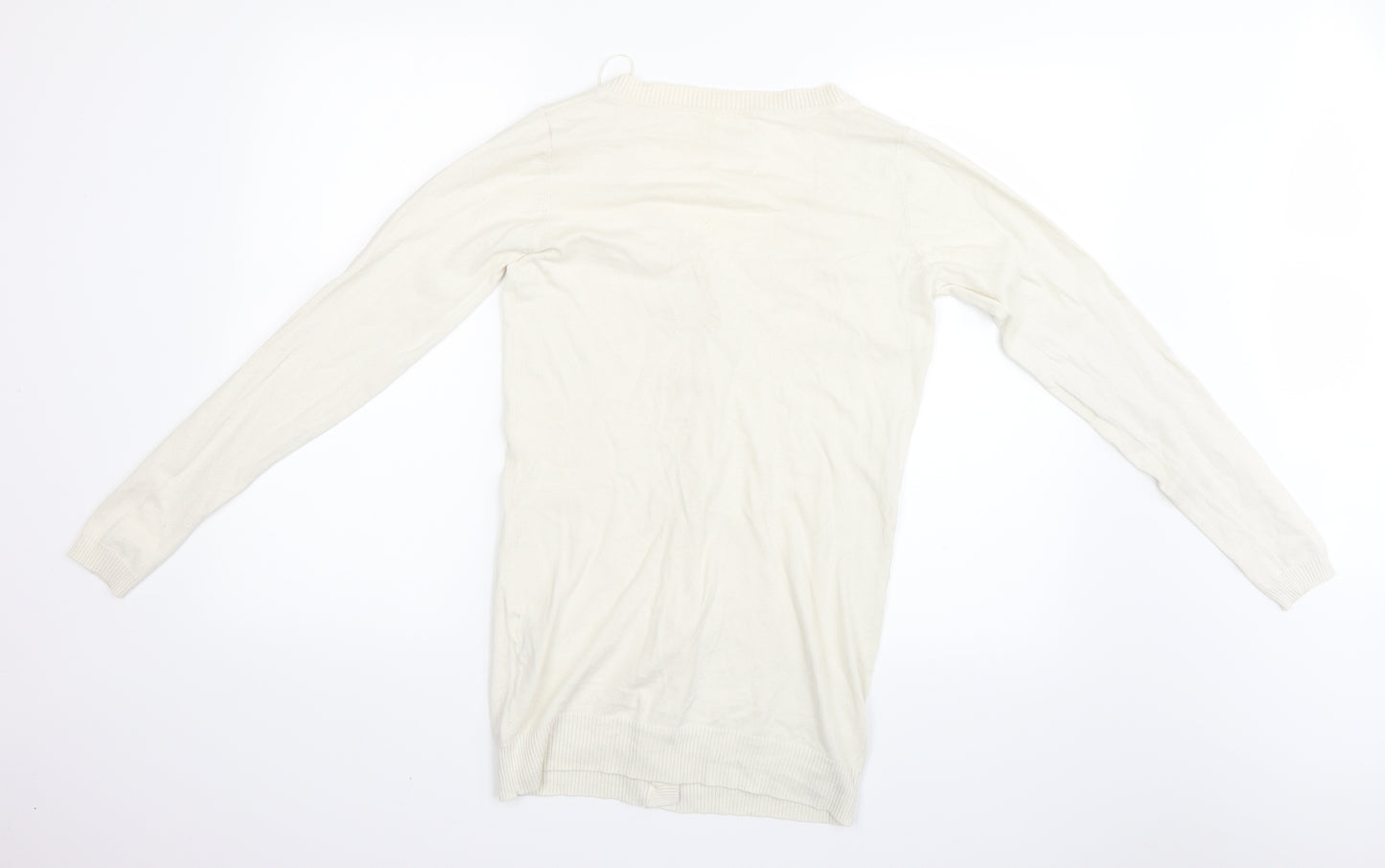 Only Womens Ivory   Cardigan Jumper Size M