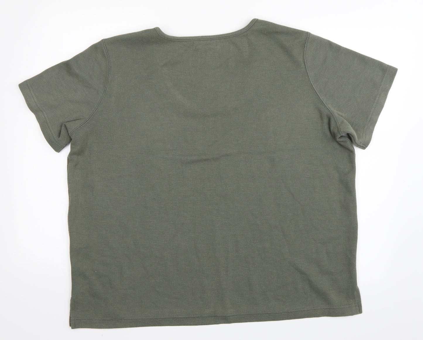 BM Womens Green   Basic T-Shirt Size L
