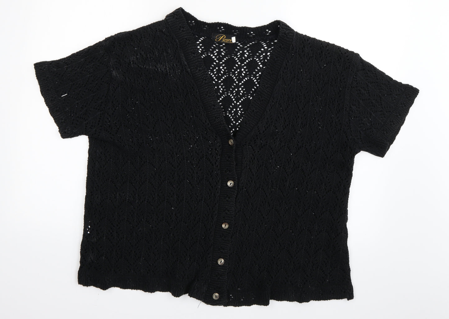 Pyari Womens Black   Cardigan Jumper Size XL