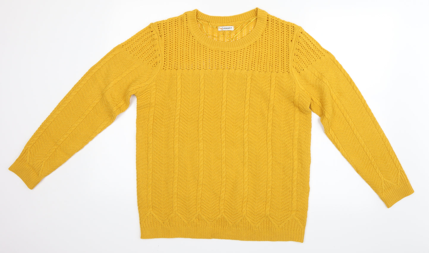 Damart Womens Yellow   Pullover Jumper Size M