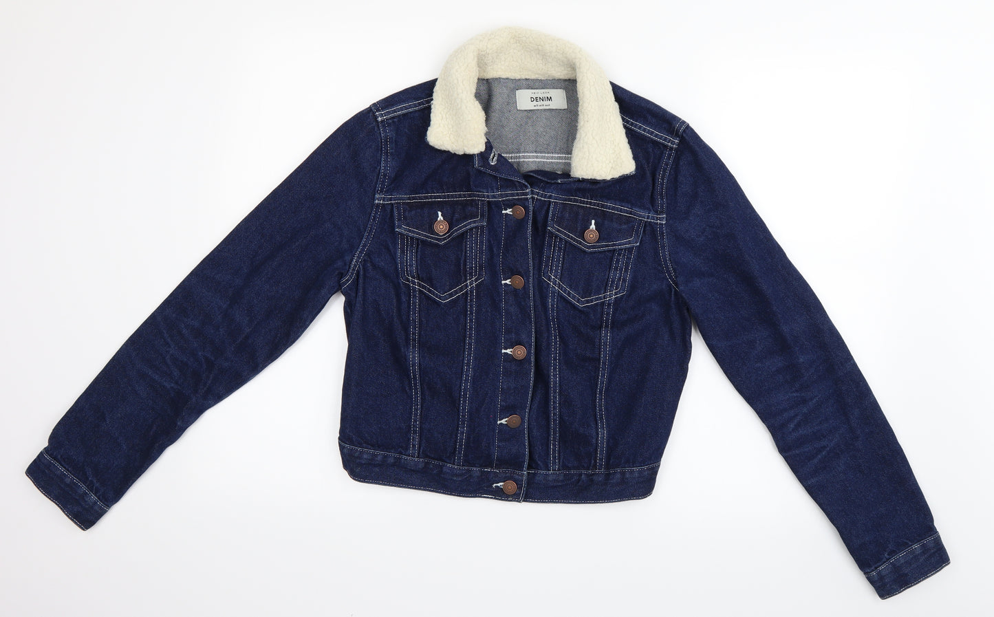 New Look Womens Blue  Denim Jacket  Size 10