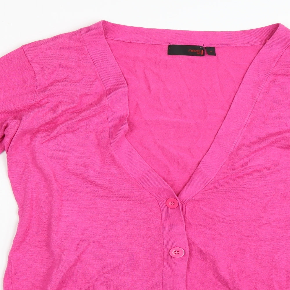 NEXT Womens Pink   Cardigan Jumper Size 14