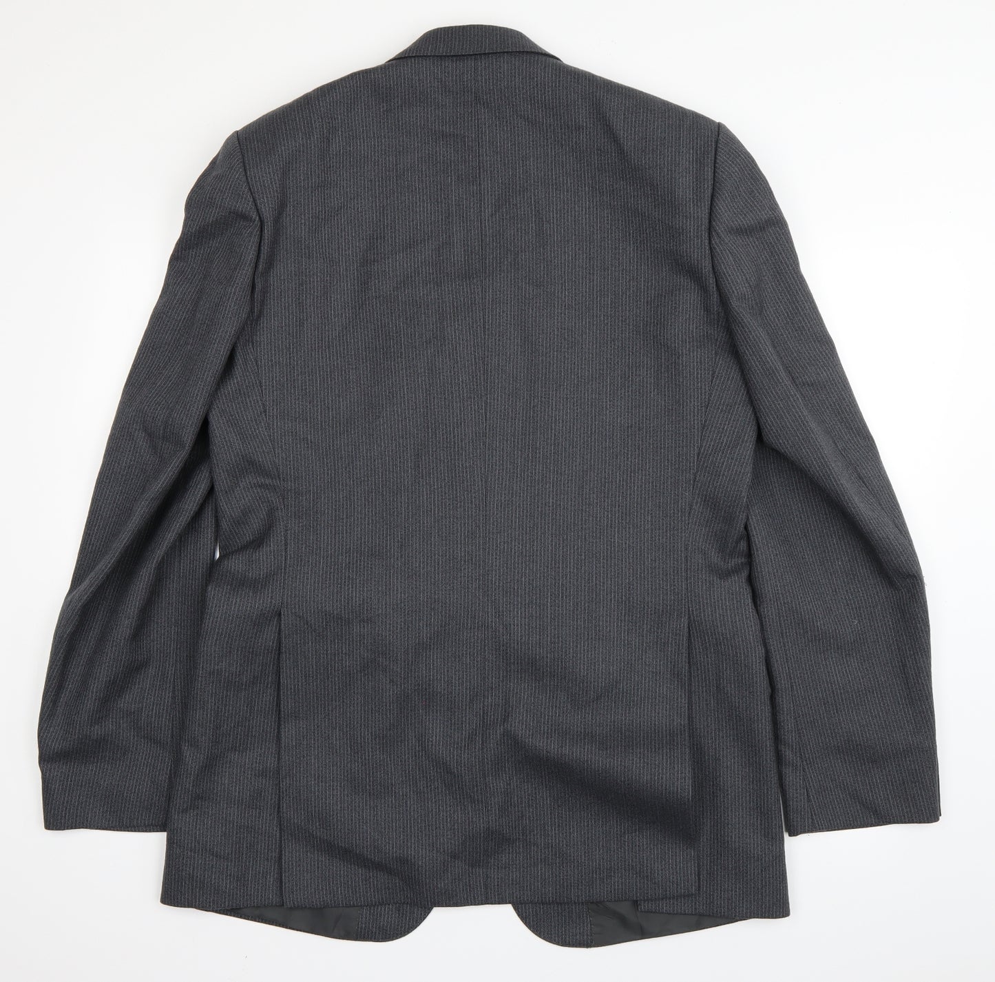 Centaur Mens Grey Striped   Blazer Size 40