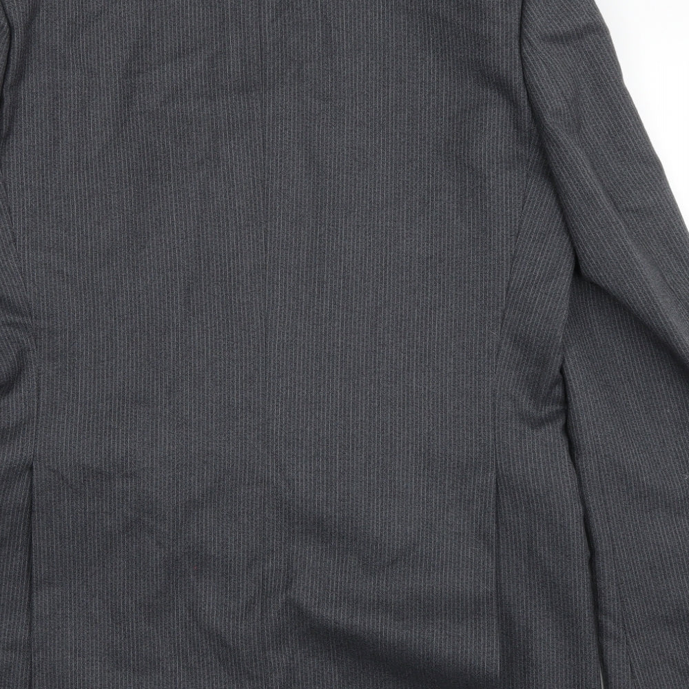 Centaur Mens Grey Striped   Blazer Size 40