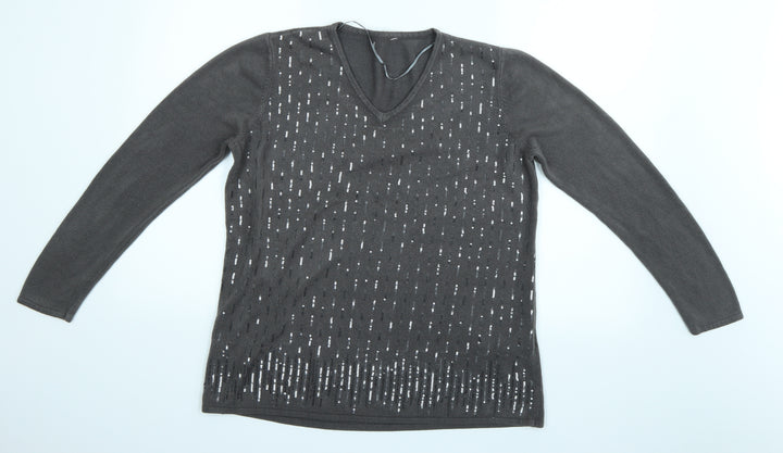 Preworn Womens Brown Pullover Jumper Size L