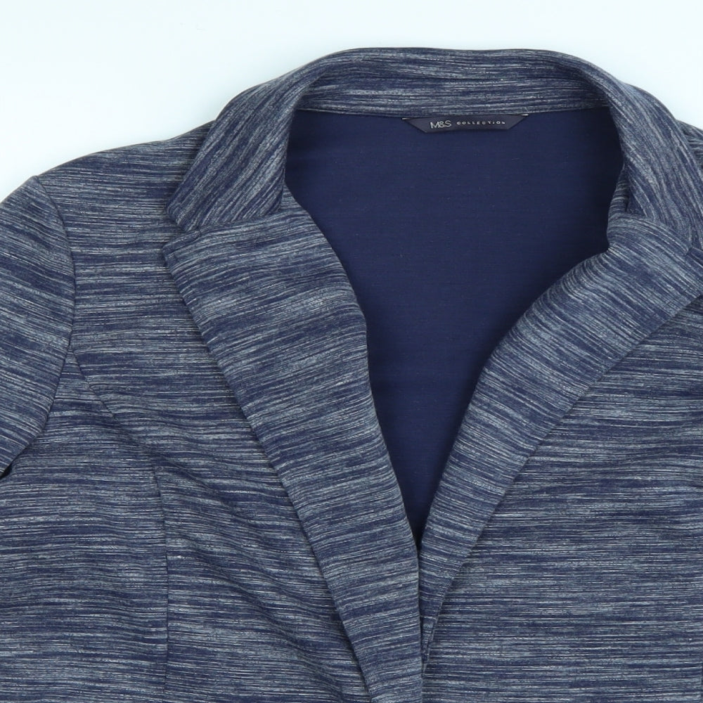 Marks and Spencer Womens Blue   Cardigan Jumper Size 14