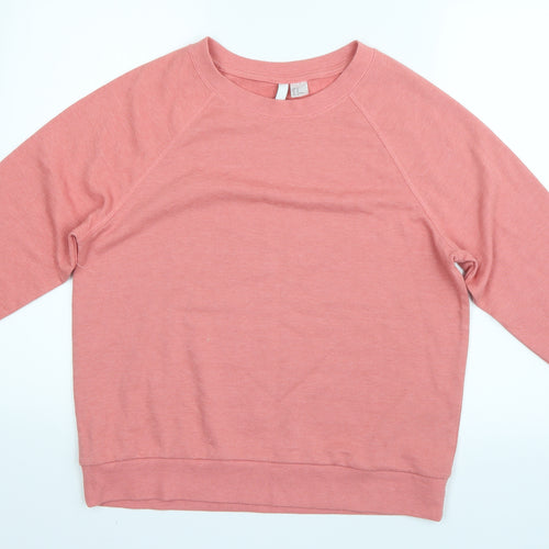 H&M Womens Pink   Henley Jumper Size M