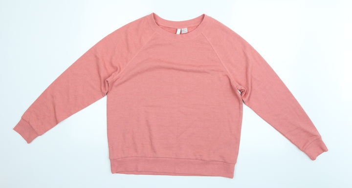 H&M Womens Pink Henley Jumper Size M
