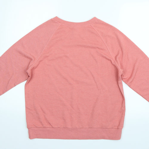 H&M Womens Pink   Henley Jumper Size M