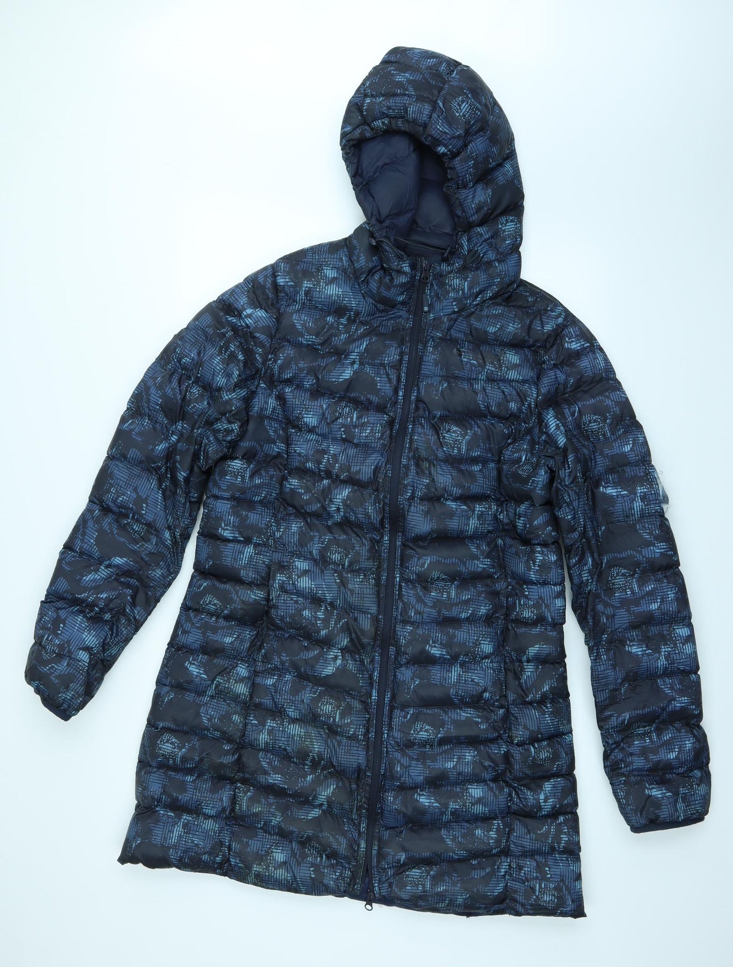 Mountain Warehouse Womens Blue Camouflage  Puffer Jacket Coat Size 14