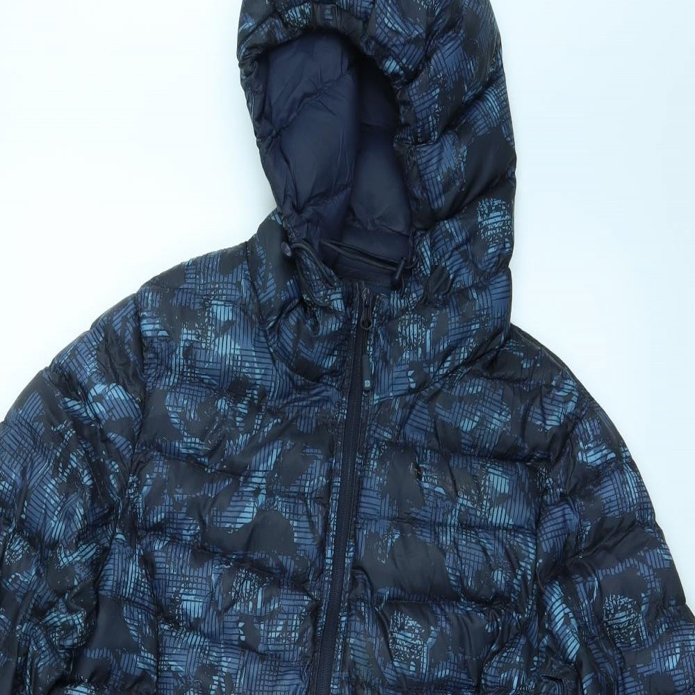 Mountain Warehouse Womens Blue Camouflage  Puffer Jacket Coat Size 14
