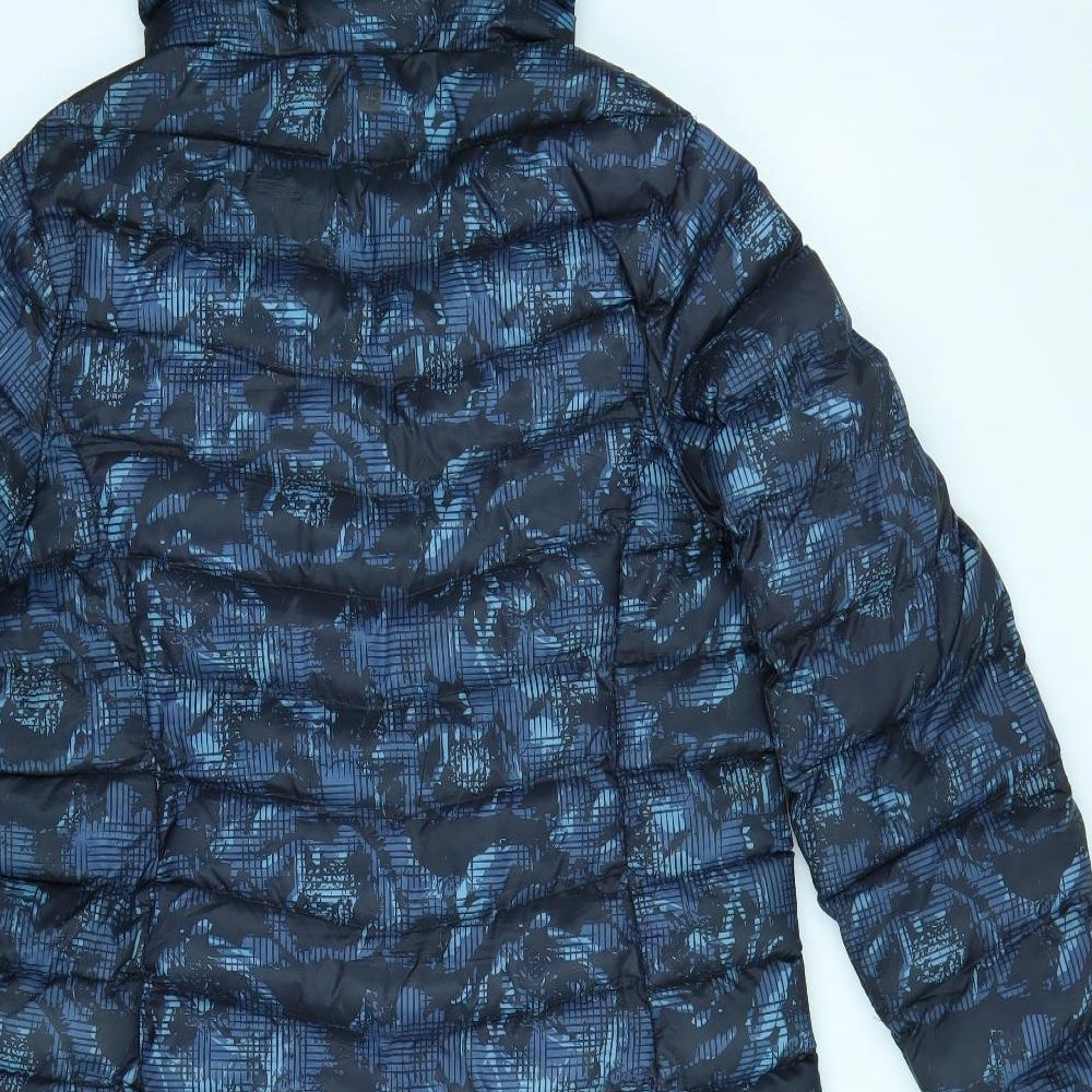 Mountain Warehouse Womens Blue Camouflage  Puffer Jacket Coat Size 14