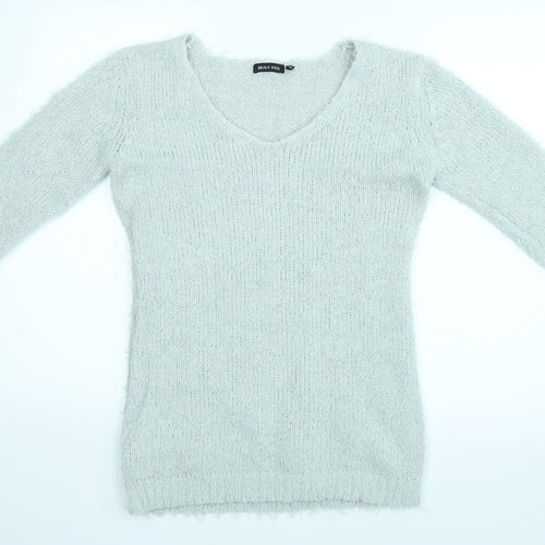 Brave Soul Womens Blue   Henley Jumper Size 12