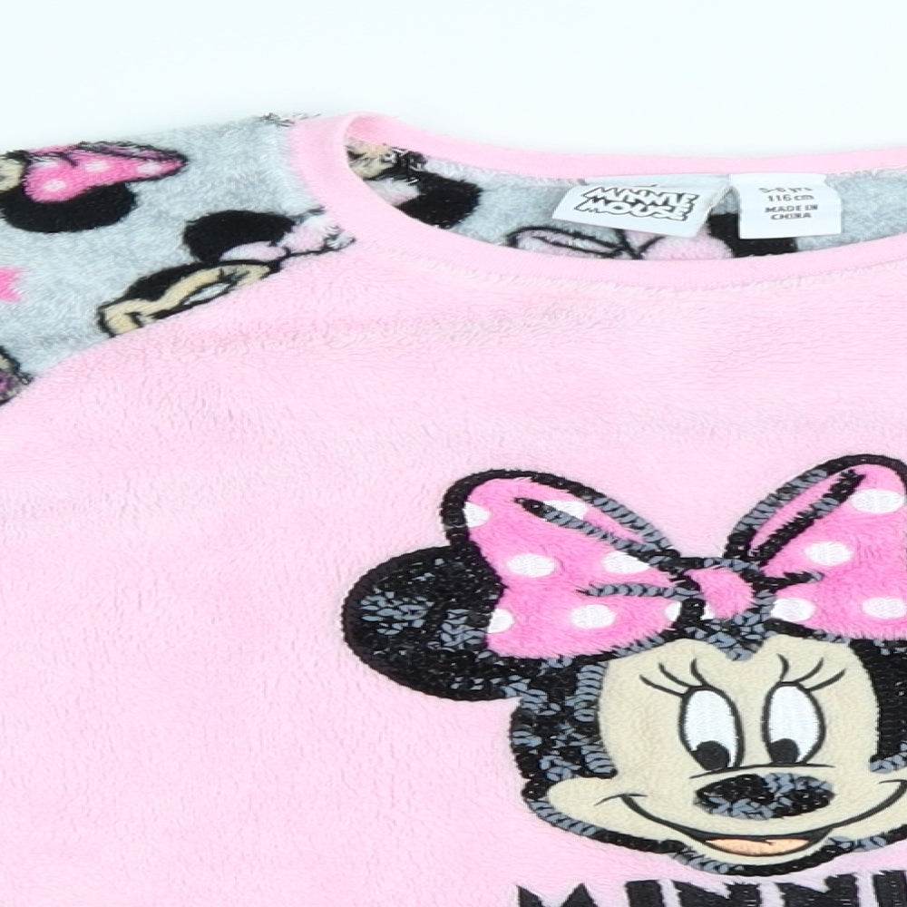 Primark Girls Grey Solid   Pyjama Set Size 5-6 Years