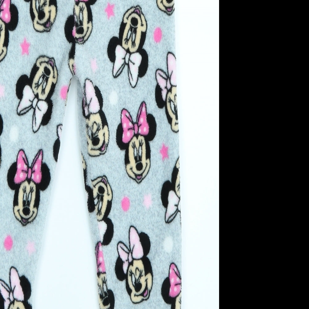 Primark Girls Grey Solid   Pyjama Set Size 5-6 Years
