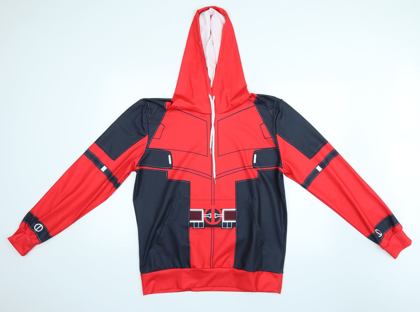 Preworn Boys Red   Pullover Hoodie Size L  - deadpool