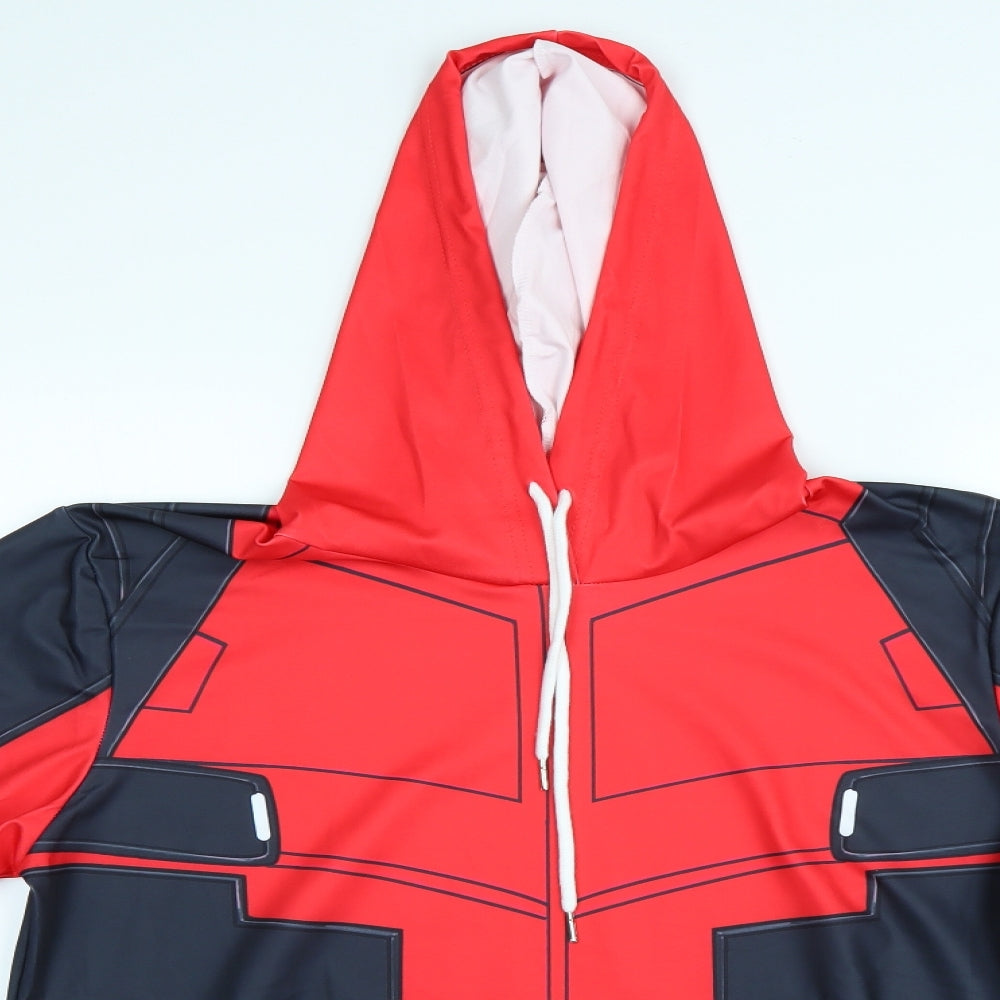 Preworn Boys Red   Pullover Hoodie Size L  - deadpool