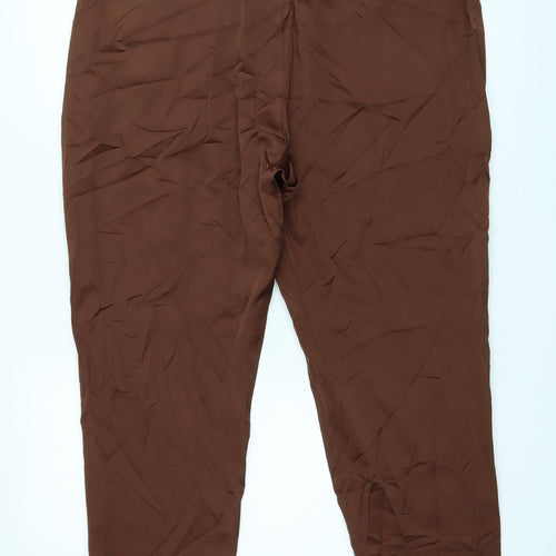 Autograph Womens Brown   Capri Trousers Size 14 L28 in