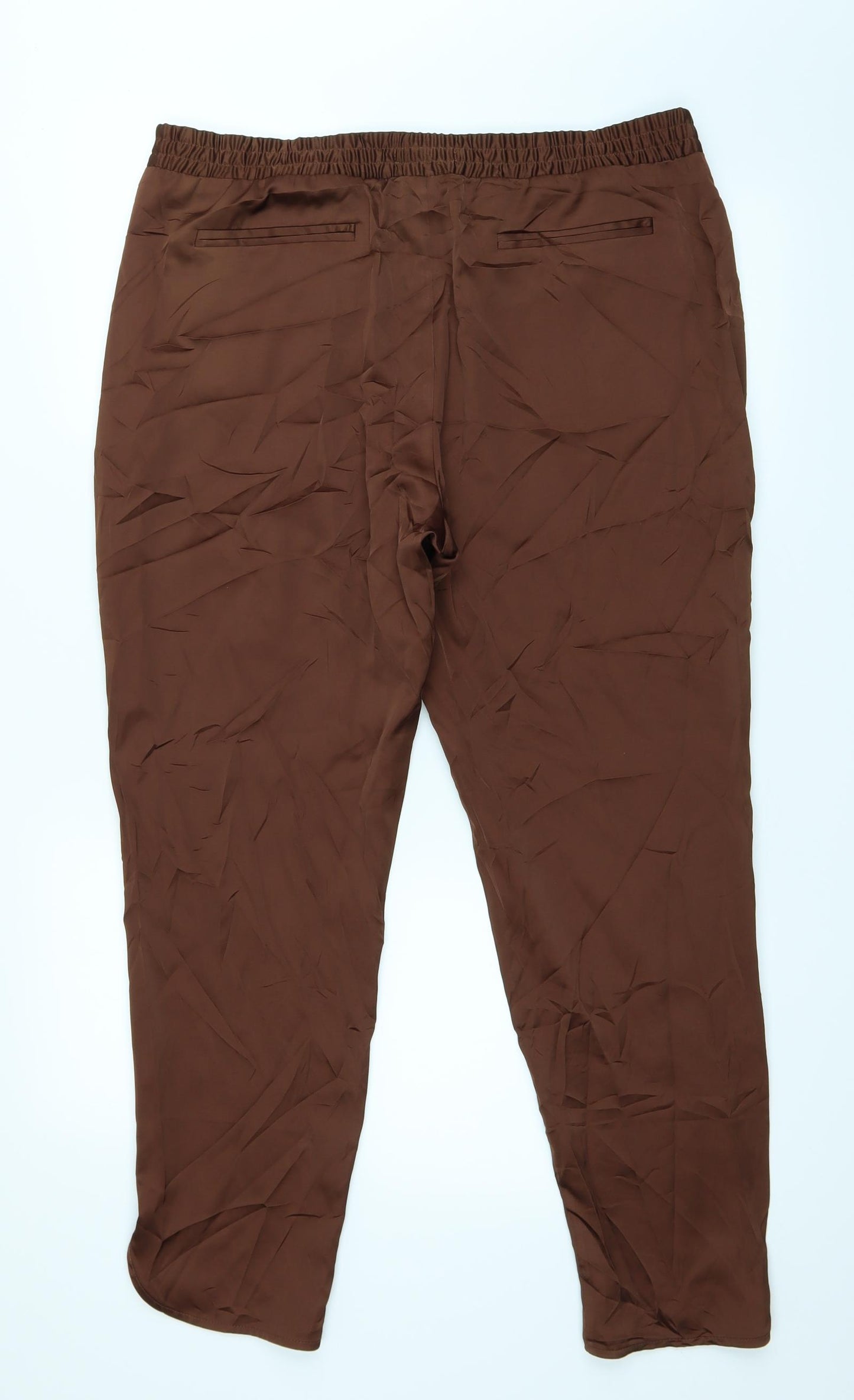 Autograph Womens Brown   Capri Trousers Size 14 L28 in
