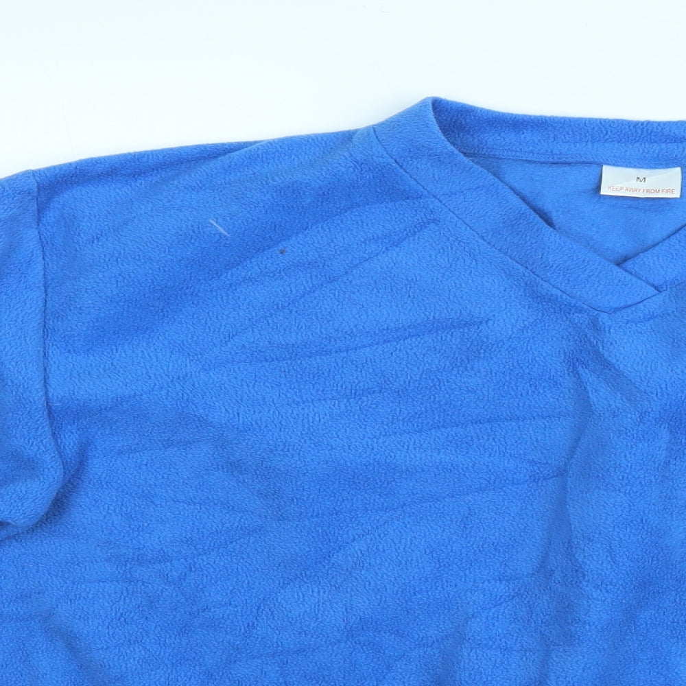 Preworn Womens Blue Solid  Top Pyjama Top Size M