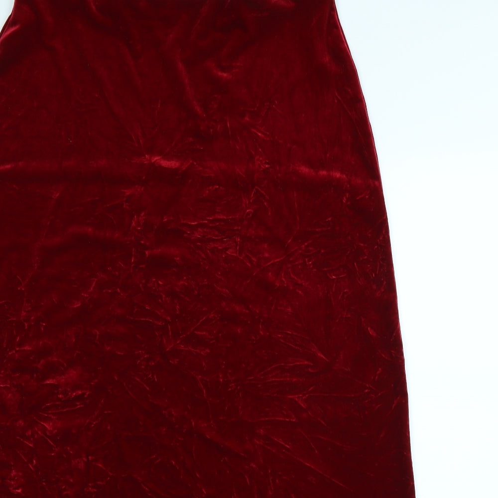 Laura Ashley Womens Red   Maxi Skirt Size L