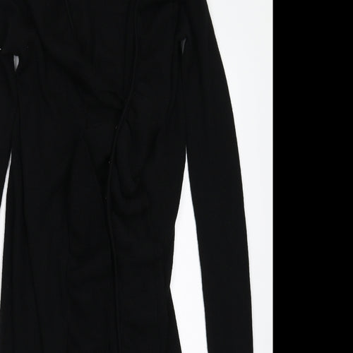 Laura Ashley Womens Black  Knit Cardigan Jumper Size 10