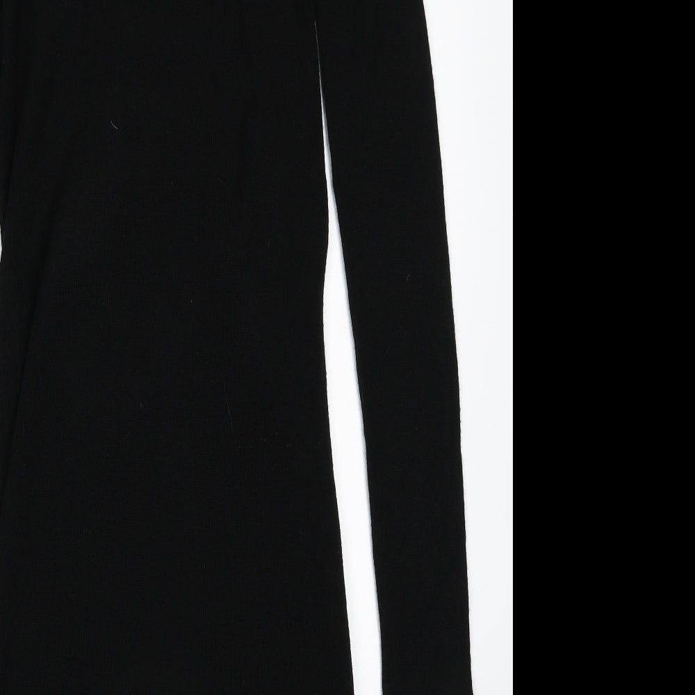 Laura Ashley Womens Black  Knit Cardigan Jumper Size 10