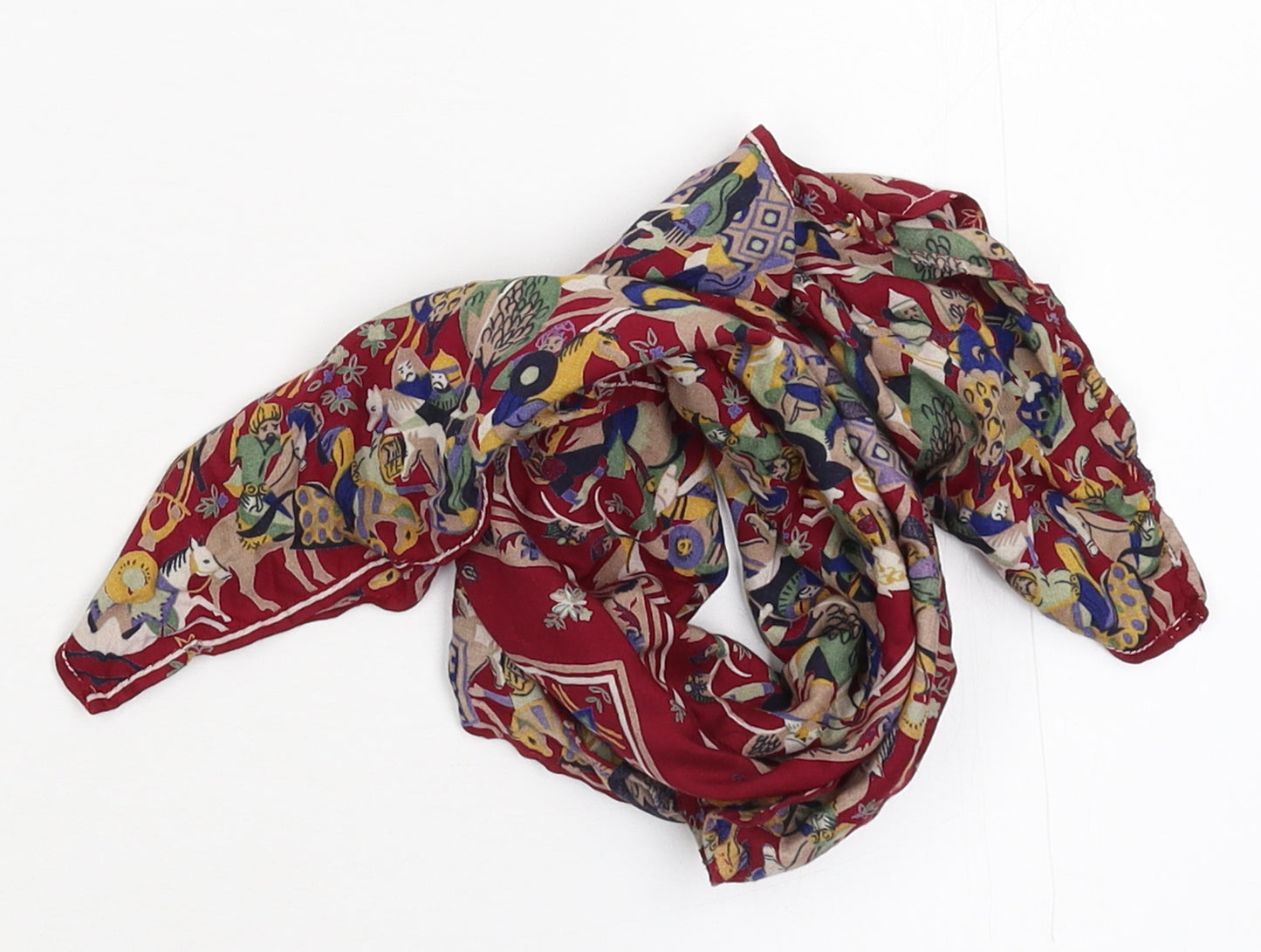 Preworn Girls Bronze Floral  Scarf Scarves & Wraps One Size