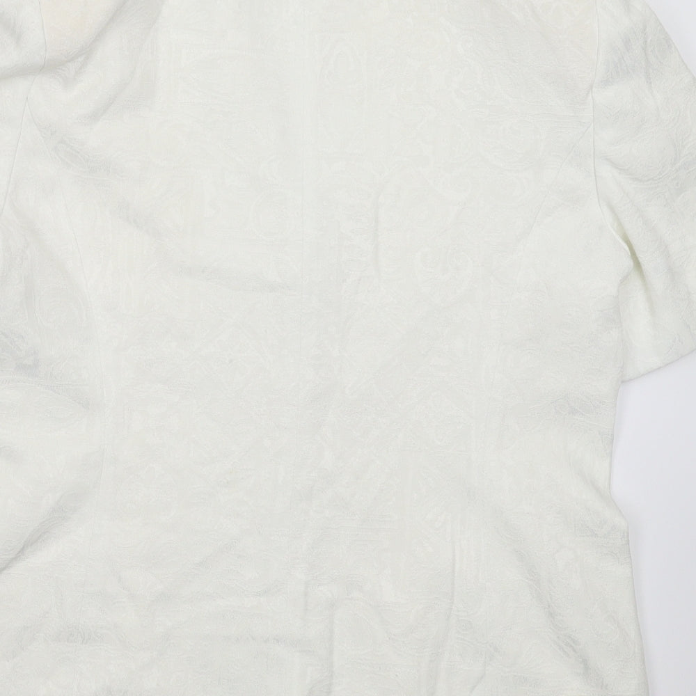 Ambience Womens White   Jacket Blazer Size 14