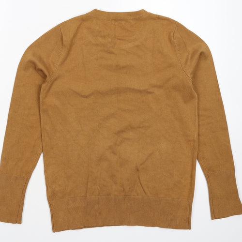 M&Co Womens Brown  Knit Pullover Jumper Size 10