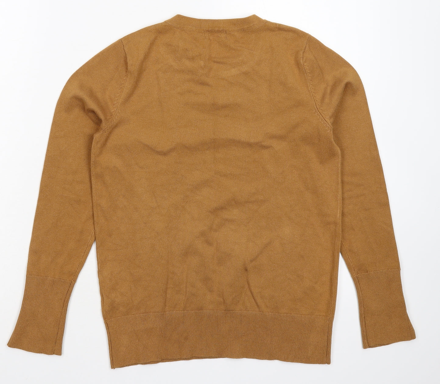 M&Co Womens Brown  Knit Pullover Jumper Size 10