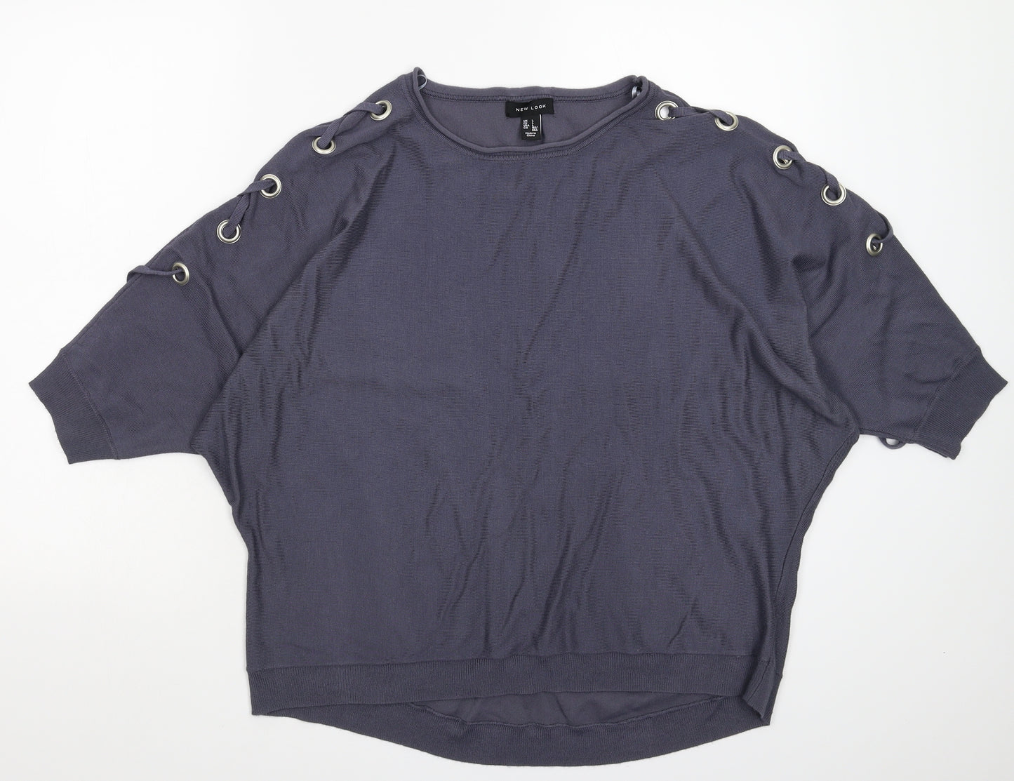 New Look Womens Grey  Knit Pullover Jumper Size L