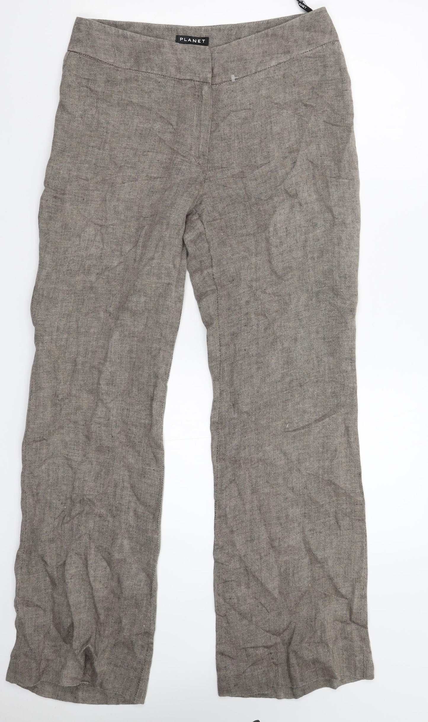 Planet Womens Grey   Trousers  Size 10 L32 in